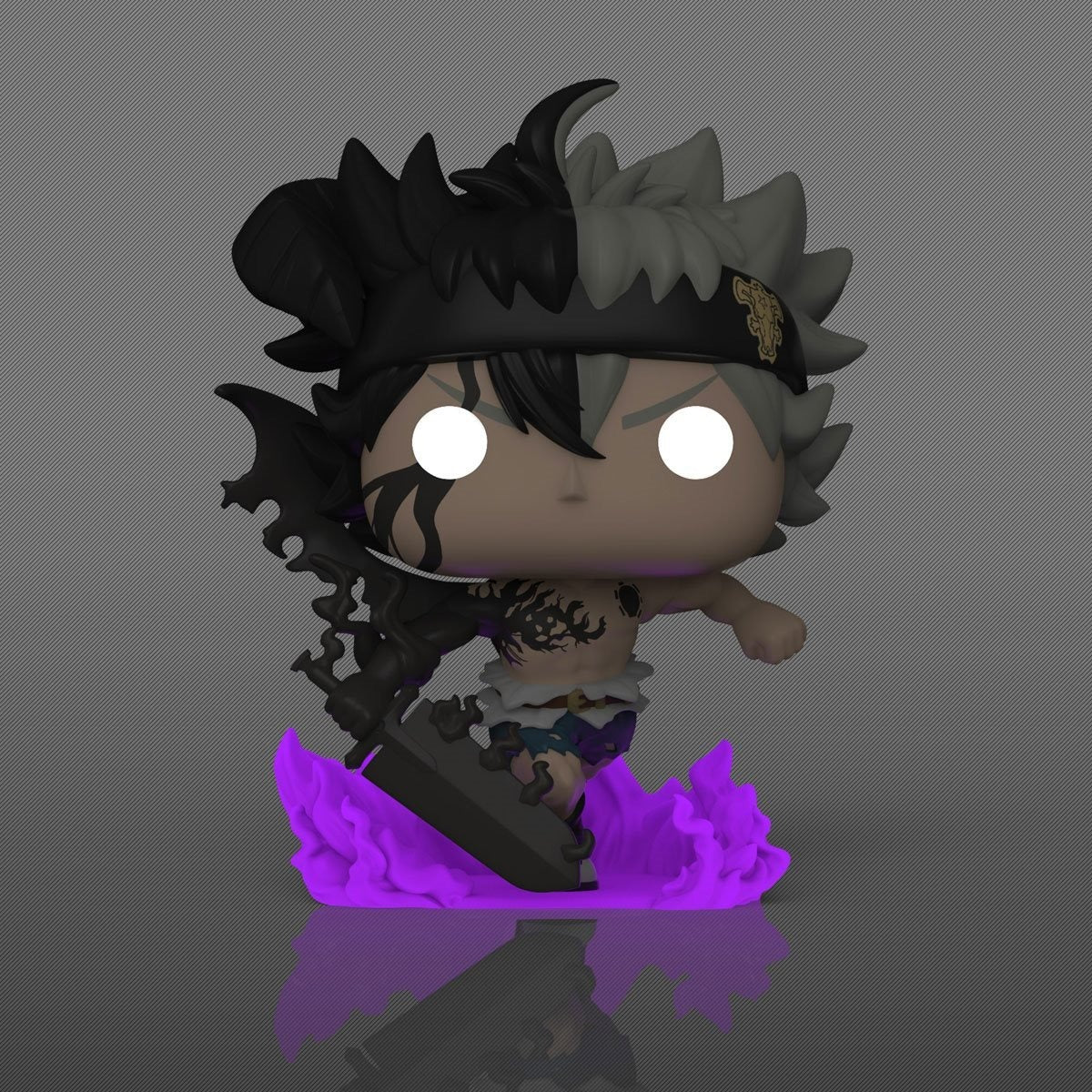 Funko Pop! Animation: Black Clover - Black Asta #1556 Glow-in-the-Dark Entertainment Earth Exclusive