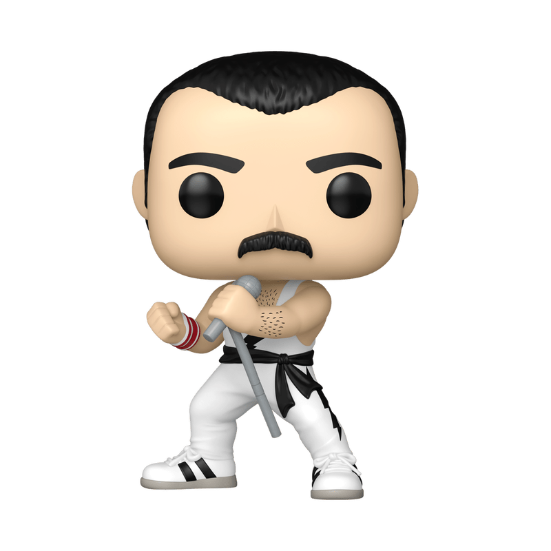 Funko Pop! Rocks: Queen - Freddie Mercury White Singlet 496 - Fundom