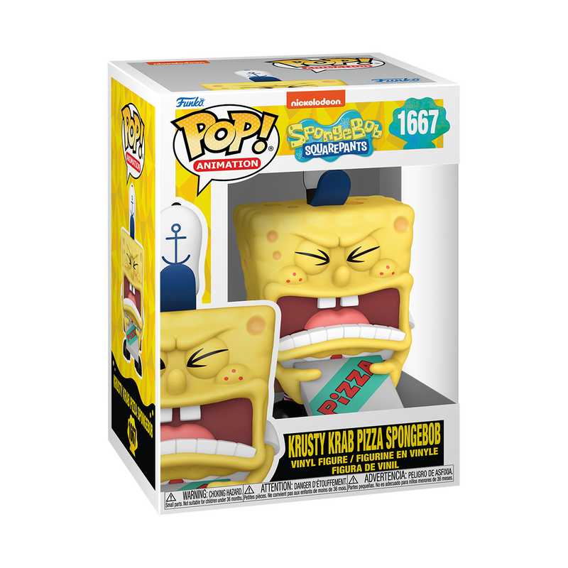 Funko Pop! Animation: SpongeBob SquarePants 25th Anniversary - Krusty Krab Pizza SpongeBob #1667