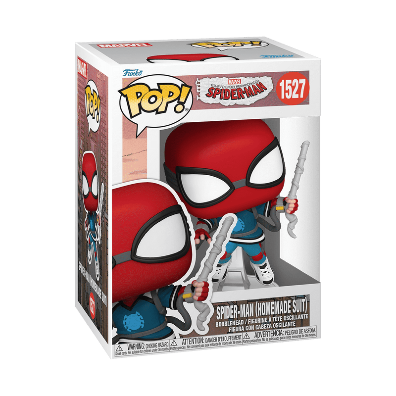 Funko Pop! Marvel: Your Friendly Neighborhood Spider-Man - Spider-Man Homemade Suit 1527 - Fundom
