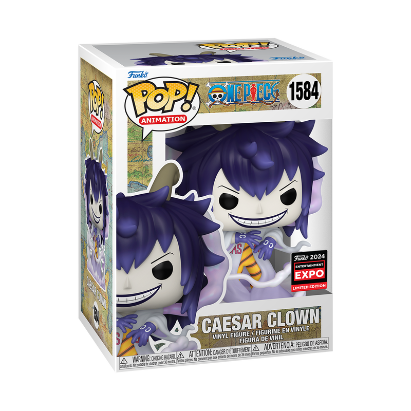 Funko Pop! Animation: One Piece - Caesar Clown 2024 Limited Edition Entertainment Expo Shared Exclusive
