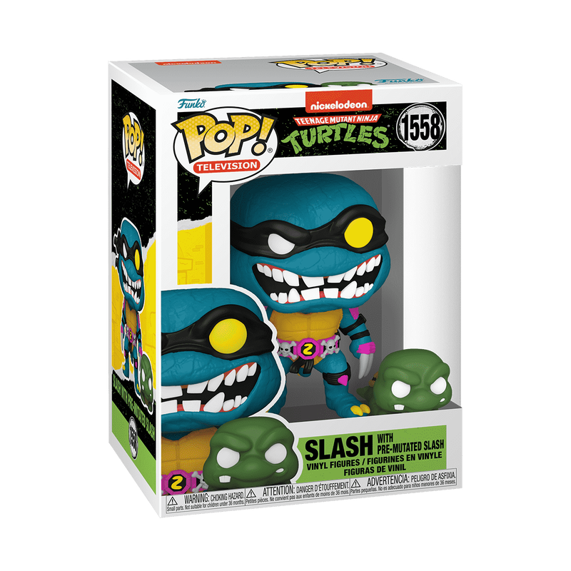 Funko Pop! & Buddy Television: Teenage Mutant Ninja Turtles - Slash with Pre-Mutated Slash #1558