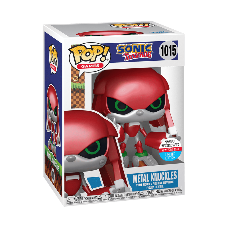 Funko Pop! Games: Sonic the Hedgehog - Metal Knuckles #1015 2024 NYCC Toy Tokyo Limited Edition Exclusive