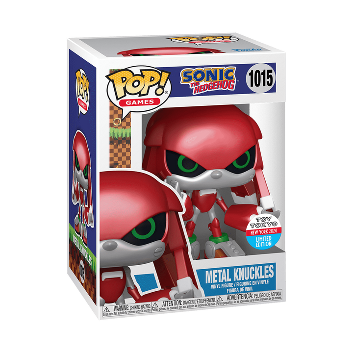 Funko Pop! Games: Sonic the Hedgehog - Metal Knuckles #1015 2024 NYCC Toy Tokyo Limited Edition Exclusive