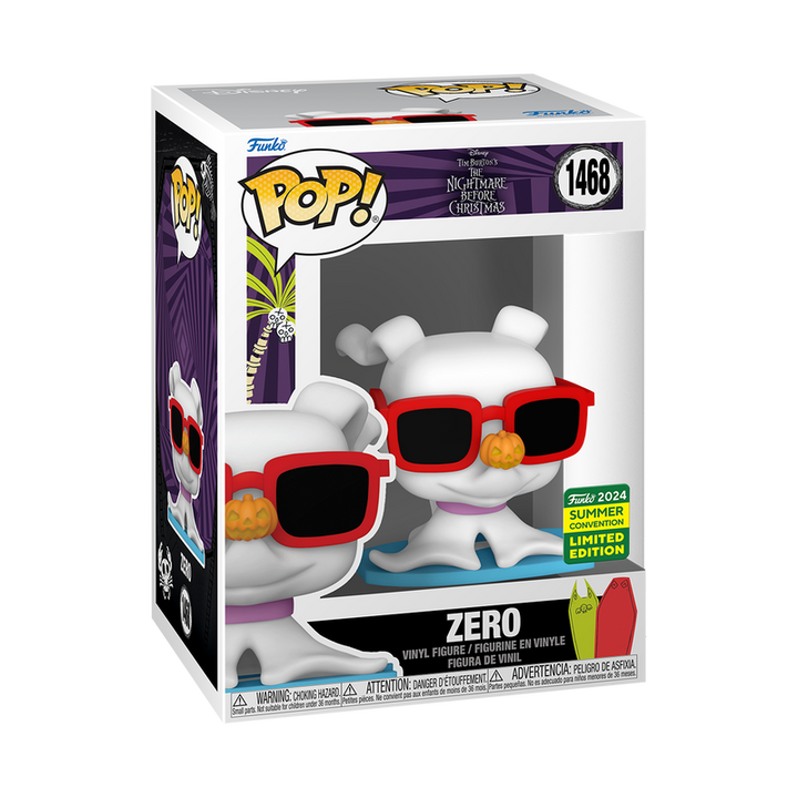 Funko Pop! The Nightmare Before Christmas - Zero With Sunglasses #1468 2024 Summer Convention