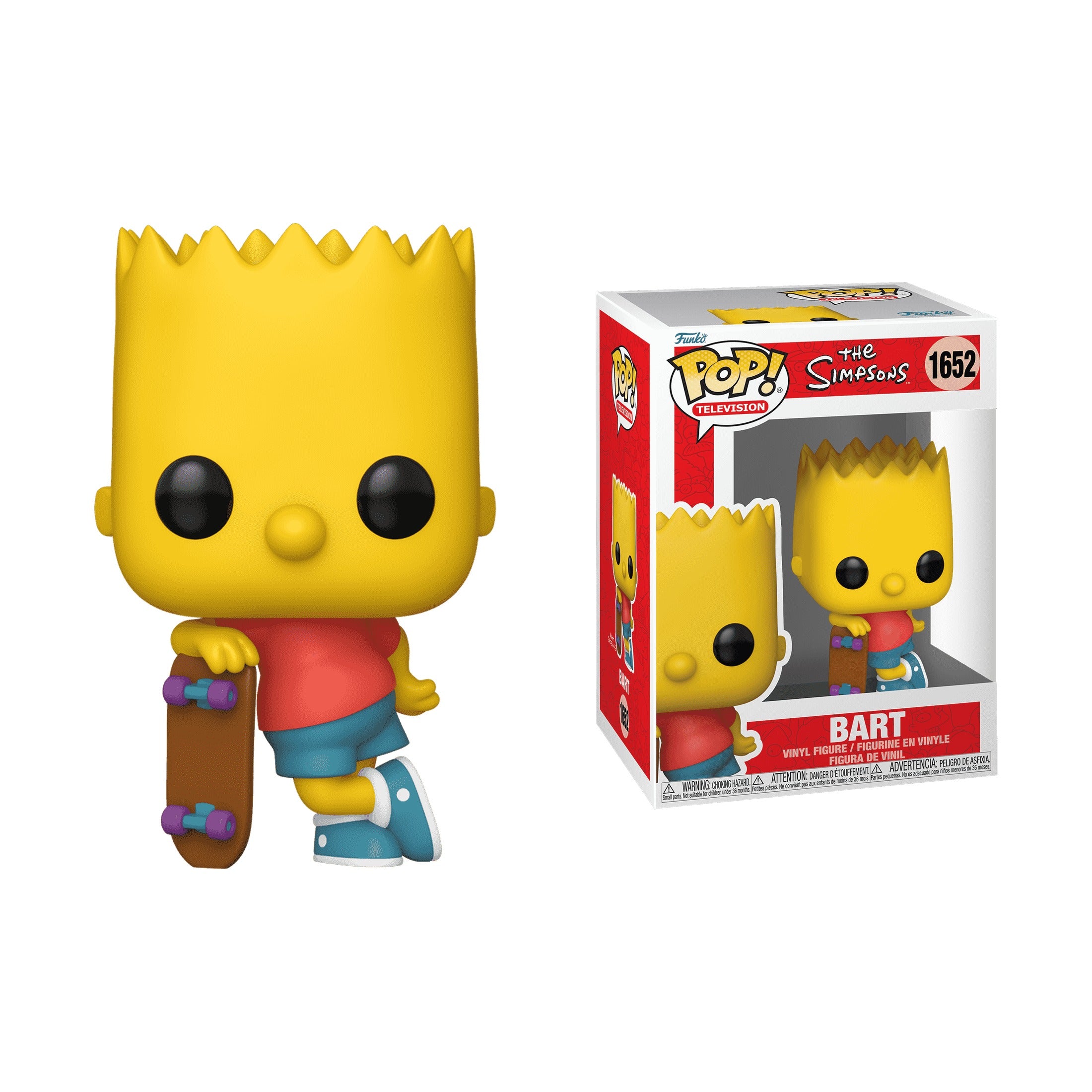 Funko Pop! Animation: The Simpsons - Bart Simpson with Skateboard 1652 - Fundom
