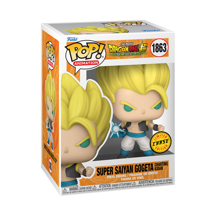 Funko Pop! Animation: Dragon Ball Super: Broly - Super Saiyan Gogeta Charting Kidan Chase #1863