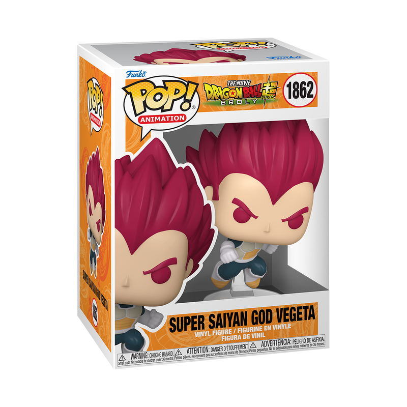 Funko Pop! Animation: Dragon Ball Super: Broly - Super Saiyan God Vegeta Punching #1862