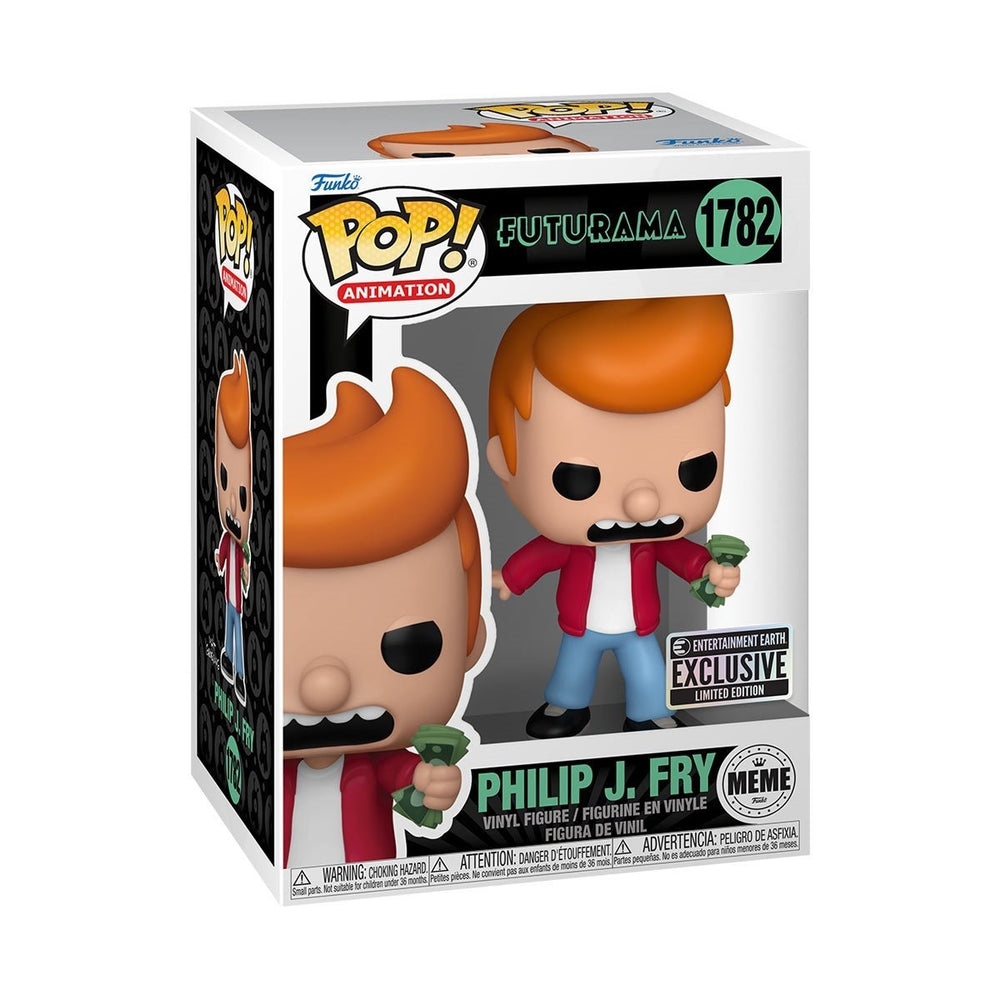 Funko Pop! Animation: Futurama - Philip J. Fry Meme #1782 Entertainment Earth Exclusive