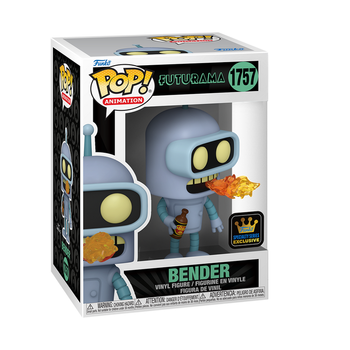 Funko Pop! Animation: Futurama - Bender Burping #1757 Specialty Series Exclusive