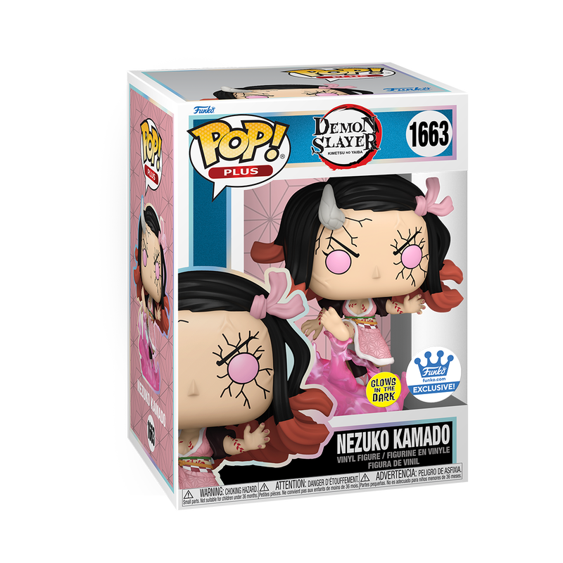 Funko Pop! Plus: Demon Slayer: Kimetsu no Yaiba - Nezuko Kamado Blood Demon Art Glow-in-the-dark #1663 Shop Exclusive