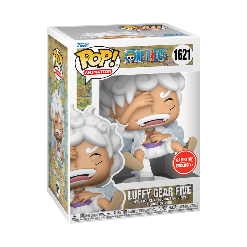 Funko Pop! Animation: One Piece - Monkey D. Luffy Gear Five Laughing #1621 GameStop Exclusive