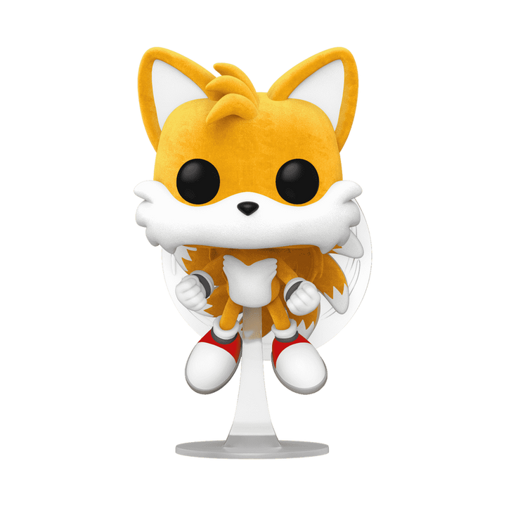 Funko Pop! Games: Sonic the Hedgehog - Tails Flying Flocked Chase #978 Specialty Series