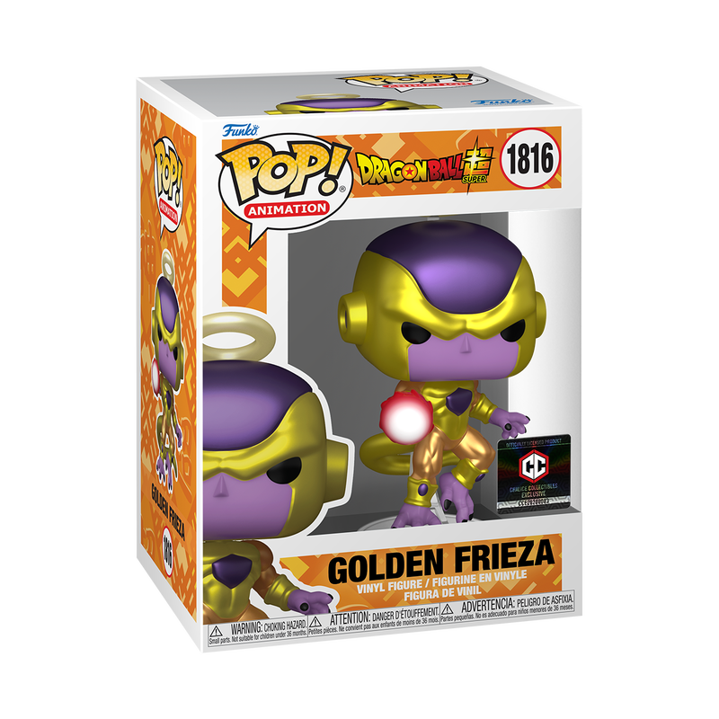 Funko Pop! Animation: Dragon Ball Super - Golden Frieza Metallic #1816 Chalice Collectibles Exclusive