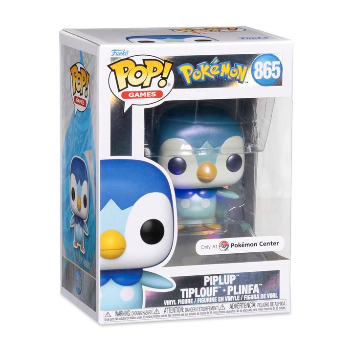 Funko Pop! Games: Pokemon - Piplup Pearlescent #865 Pokemon Center Exclusive