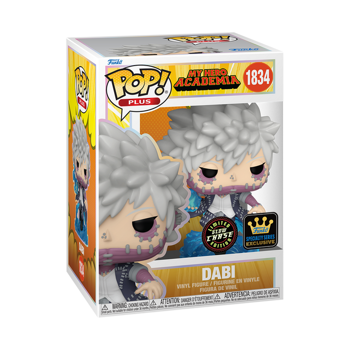 Funko Pop! Plus: My Hero Academia - Dabi Glow-in-the-dark Chase #1834 Specialty Series Exclusive