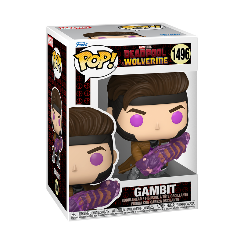 Funko Pop! Marvel Studios: Deadpool & Wolverine - Gambit with Charged Cards #1496