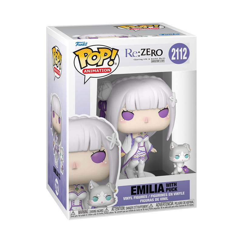 Funko Pop! & Buddy Animation: Re:Zero - Starting Life in Another World - Emilia with Puck #2112