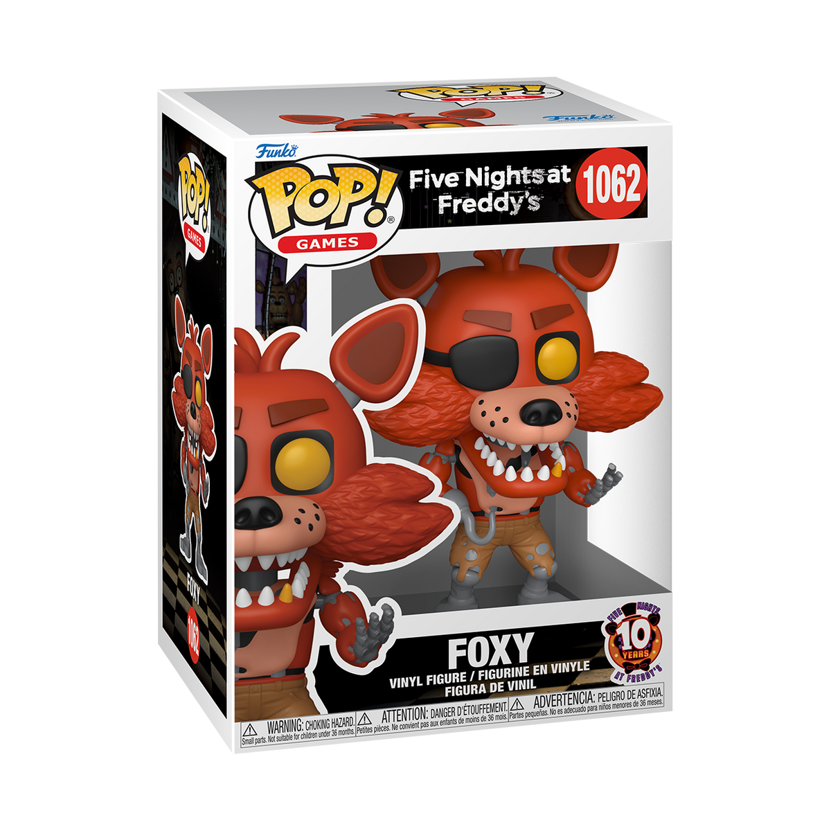 Funko Pop! Games: Five Nights at Freddy's - 10th Anniversary Foxy #1062