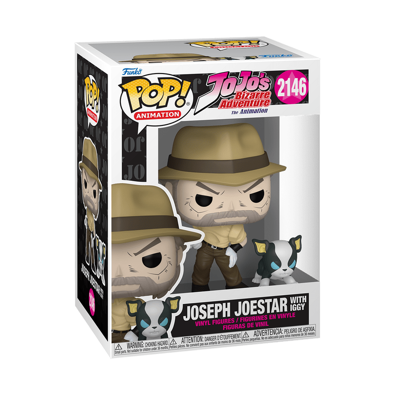 Funko Pop! & Buddy Animation: JoJo's Bizarre Adventure - Joseph Joestar with Iggy 2146 - Fundom