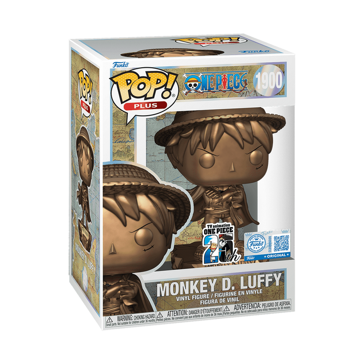 Funko Pop! Plus: One Piece 25th Anniversary - Monkey D. Luffy Statue Bronze #1900 Shop Exclusive