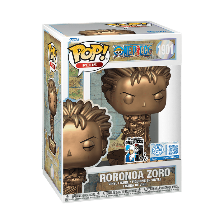 Funko Pop! Plus: One Piece 25th Anniversary - Roronoa Zoro Statue Bronze #1901 Shop Exclusive