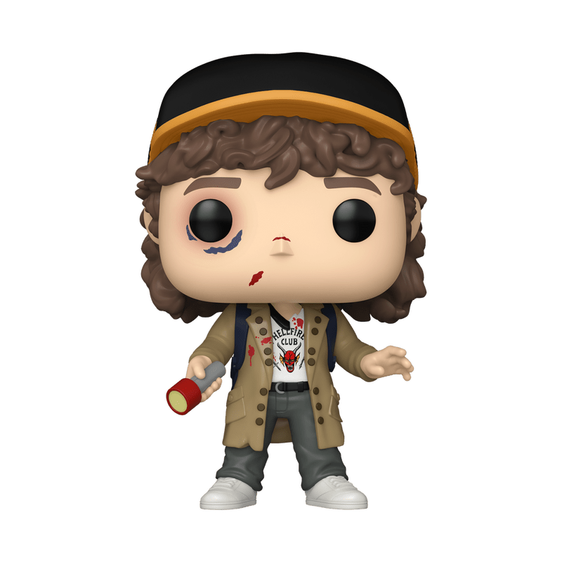 Funko Pop! Television: Netflix Stranger Things - Dustin Henderson Battle Damaged 1800 Exclusive - Fundom