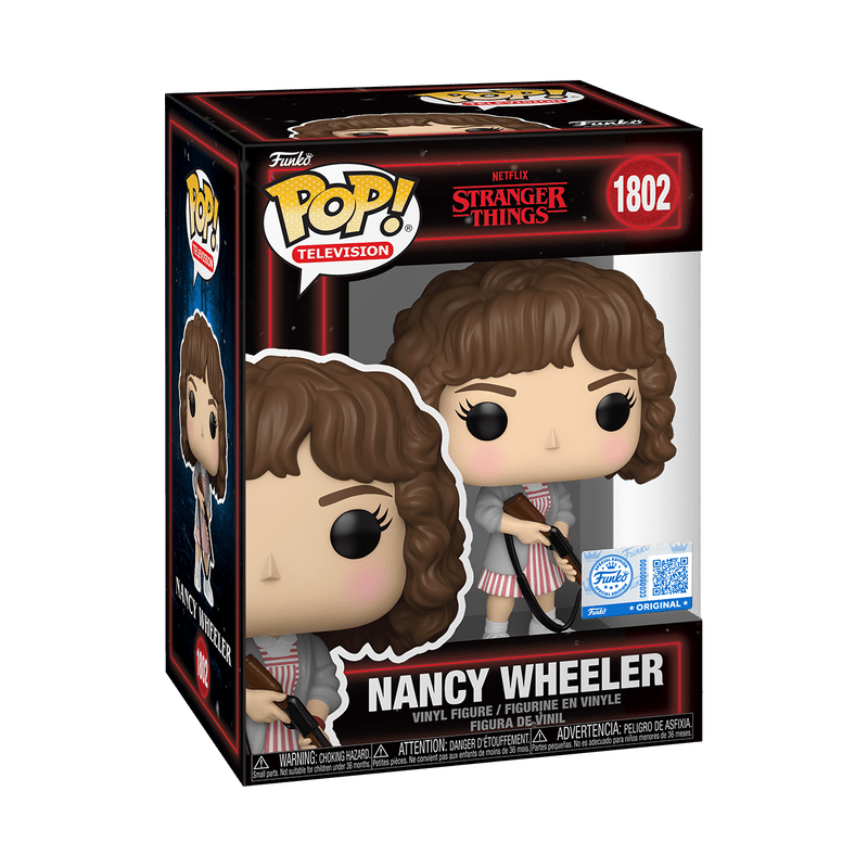 Funko Pop! Television: Netflix Stranger Things - Nancy Wheeler with Shotgun 1802 Exclusive - Fundom