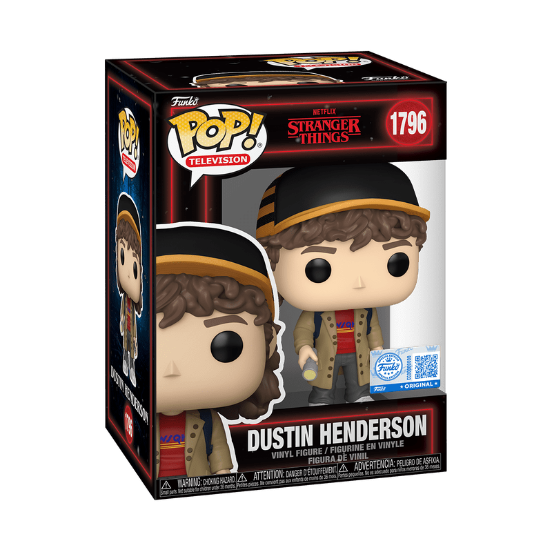 Funko Pop! Television: Netflix Stranger Things - Dustin Henderson with Flashlight 1796 Exclusive - Fundom