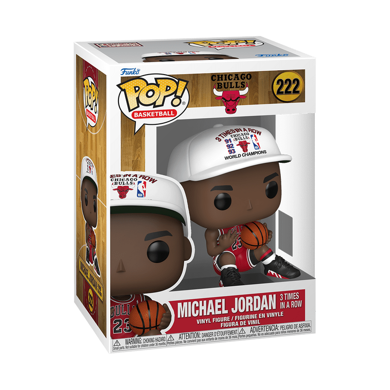 Funko Pop! Basketball NBA: Chicago Bulls - Michael Jordan 3 Times in a Row 222 - Fundom