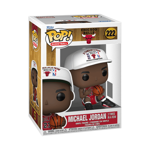 Funko Pop! Basketball NBA: Chicago Bulls - Michael Jordan 3 Times in a Row 222 - Fundom