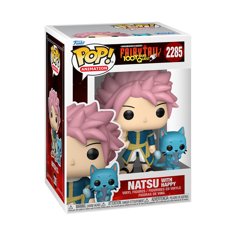 Funko Pop! & Buddy Animation: Fairy Tail: 100 Years Quest - Natsu with Happy #2285