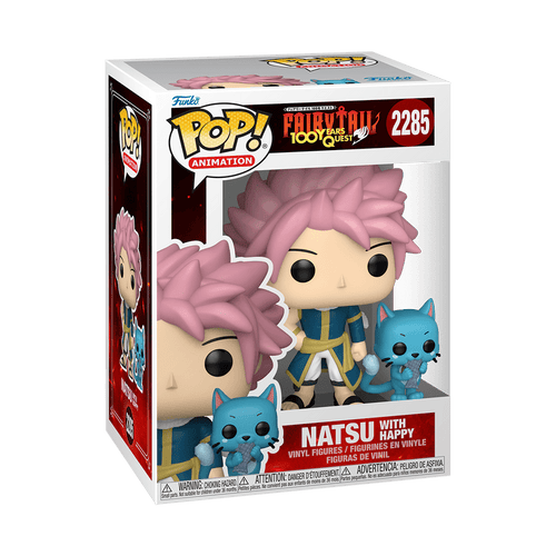 Funko Pop! & Buddy Animation: Fairy Tail: 100 Years Quest - Natsu with Happy #2285