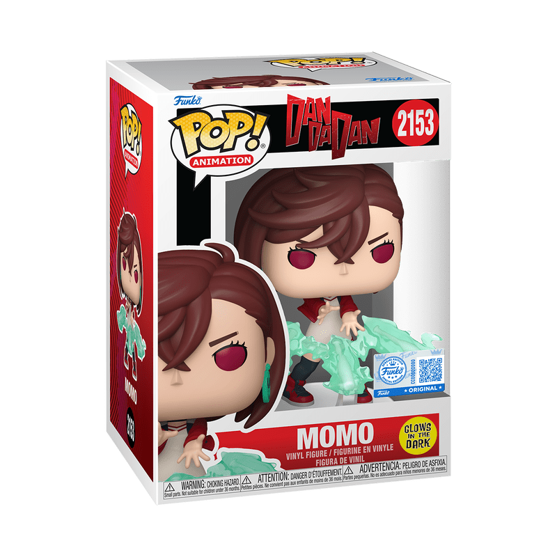 Funko Pop! Animation: Dan Da Dan - Momo 2153 Glow - in - the - dark Exclusive - Fundom