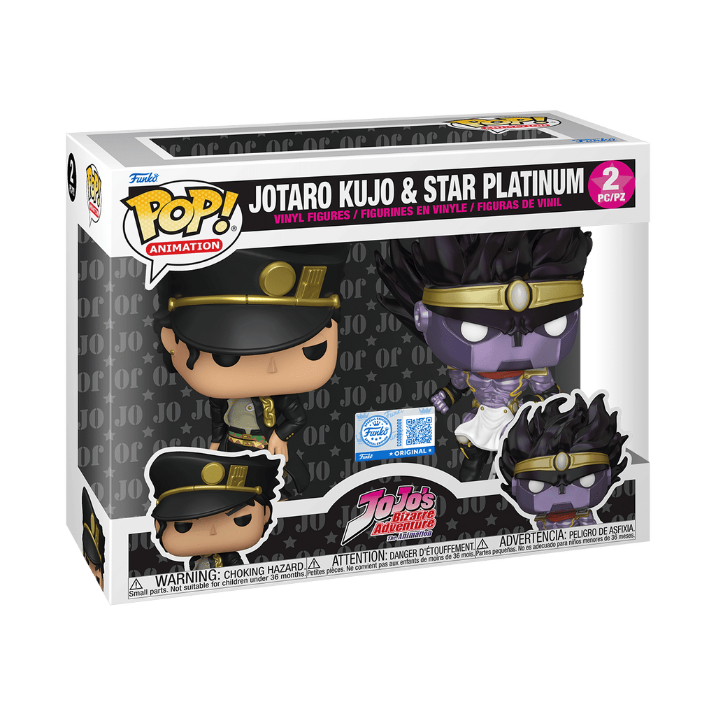 Funko Pop! Animation: JoJo's Bizarre Adventure - Jotaro Kujo & Star Platinum 2-Pack Amazon Exclusive - Fundom