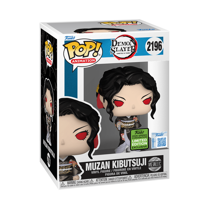 Funko Pop! Animation: Demon Slayer: Kimetsu no Yaiba - Muzan Kibutsuji 2196 Metallic Convention Exclusive - Fundom