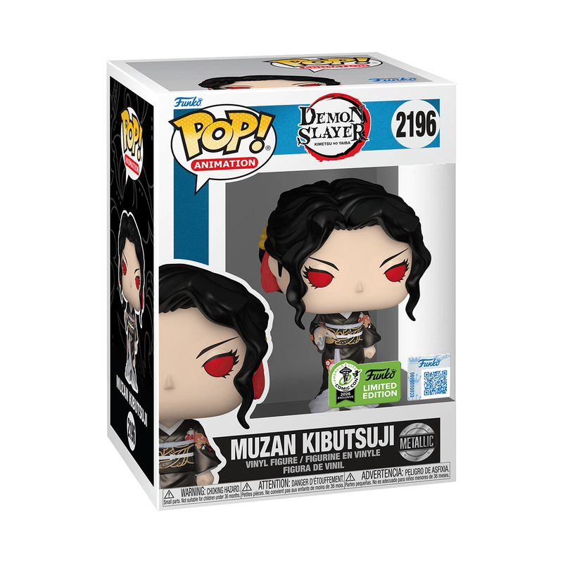 Funko Pop! Animation: Demon Slayer: Kimetsu no Yaiba - Muzan Kibutsuji 2196 Metallic Convention Exclusive - Fundom