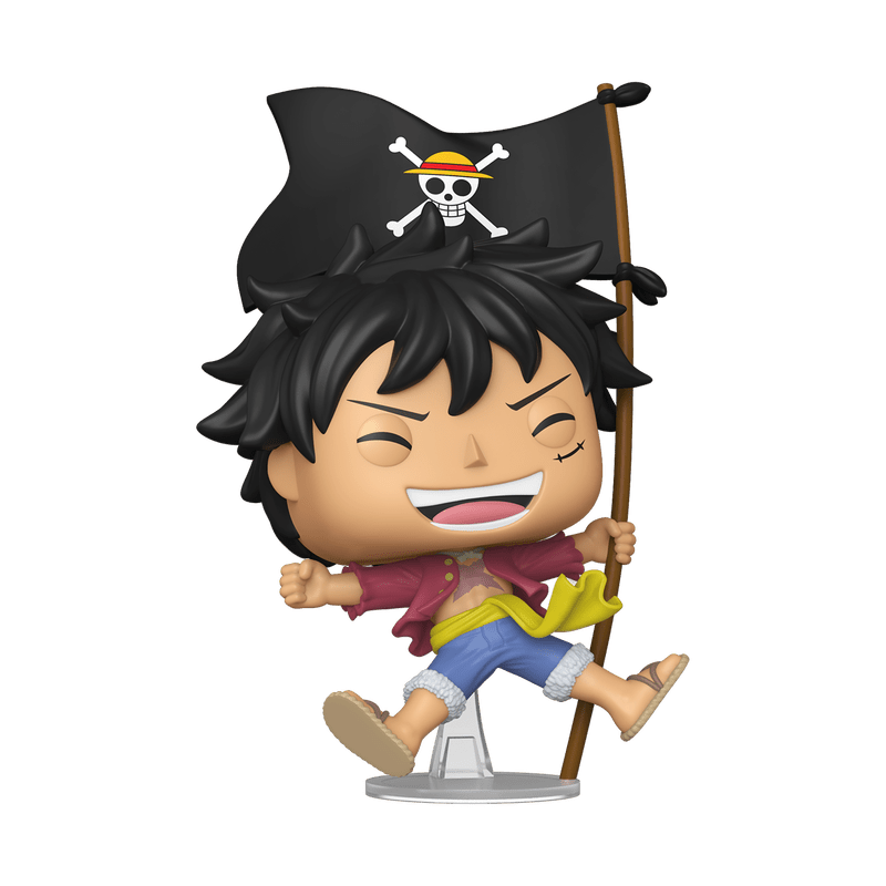 Funko Pop! Animation: One Piece - Monkey D. Luffy with Flag 2214 Entertainment Earth Exclusive - Fundom