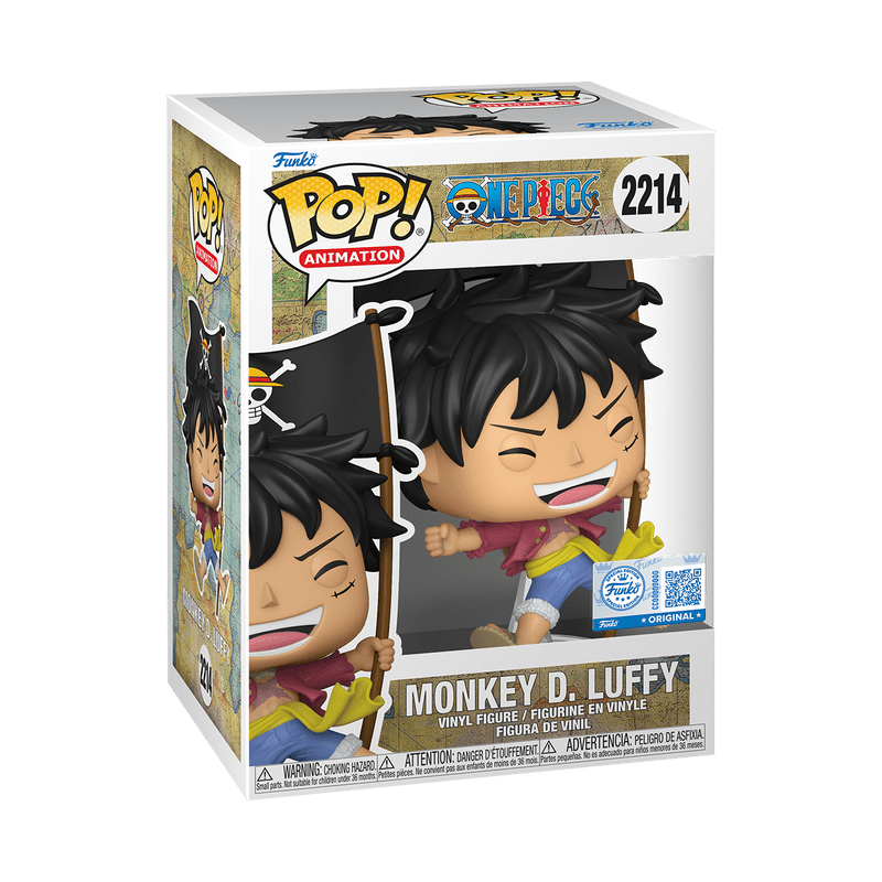 Funko Pop! Animation: One Piece - Monkey D. Luffy with Flag 2214 Entertainment Earth Exclusive - Fundom