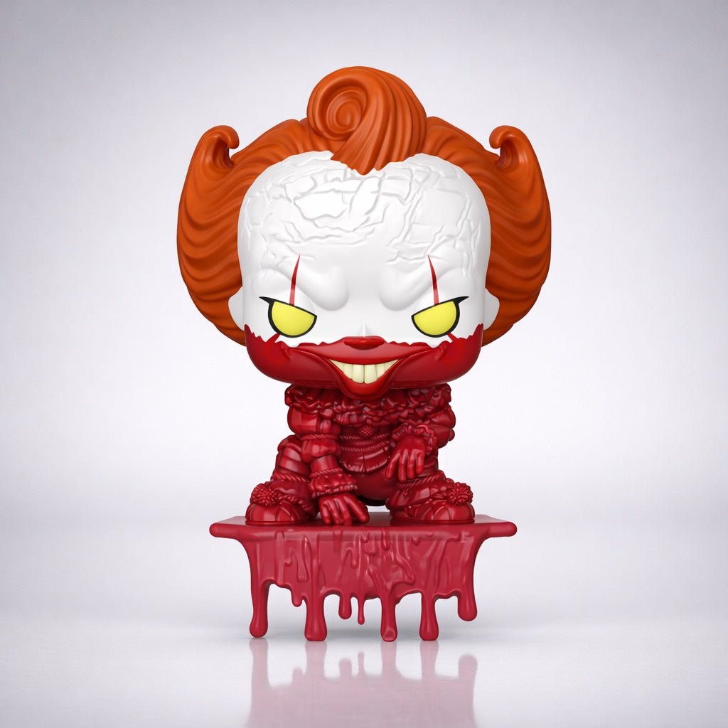 Funko Pop! Television: IT: Welcome to Derry - Pennywise Shelf Sitter 1866 Entertainment Earth Exclusive - Fundom