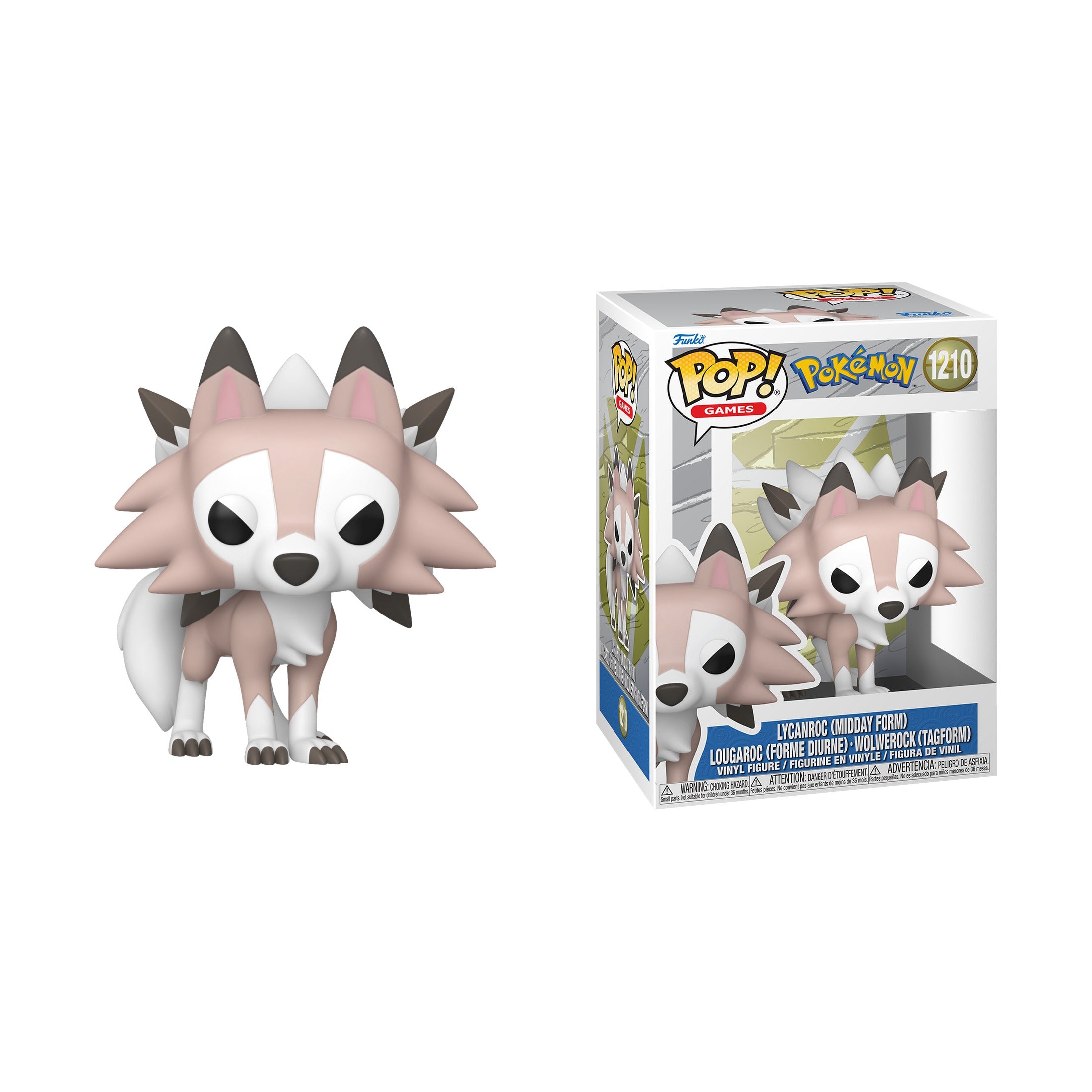 Funko Pop! Games: Pokemon - Lycanroc Midday Form #1210
