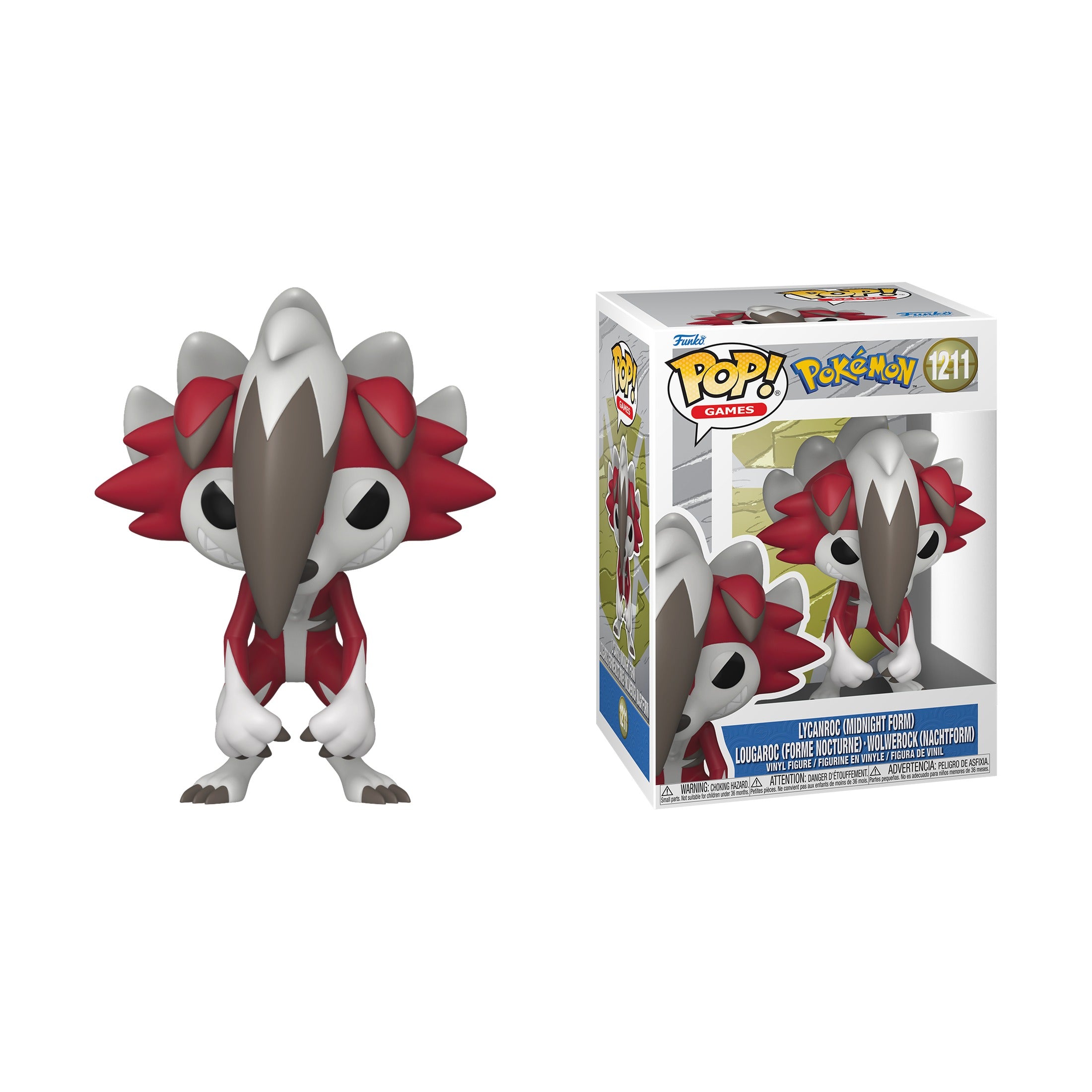 Funko Pop! Games: Pokemon - Lycanroc Midnight Form 1211 - Fundom