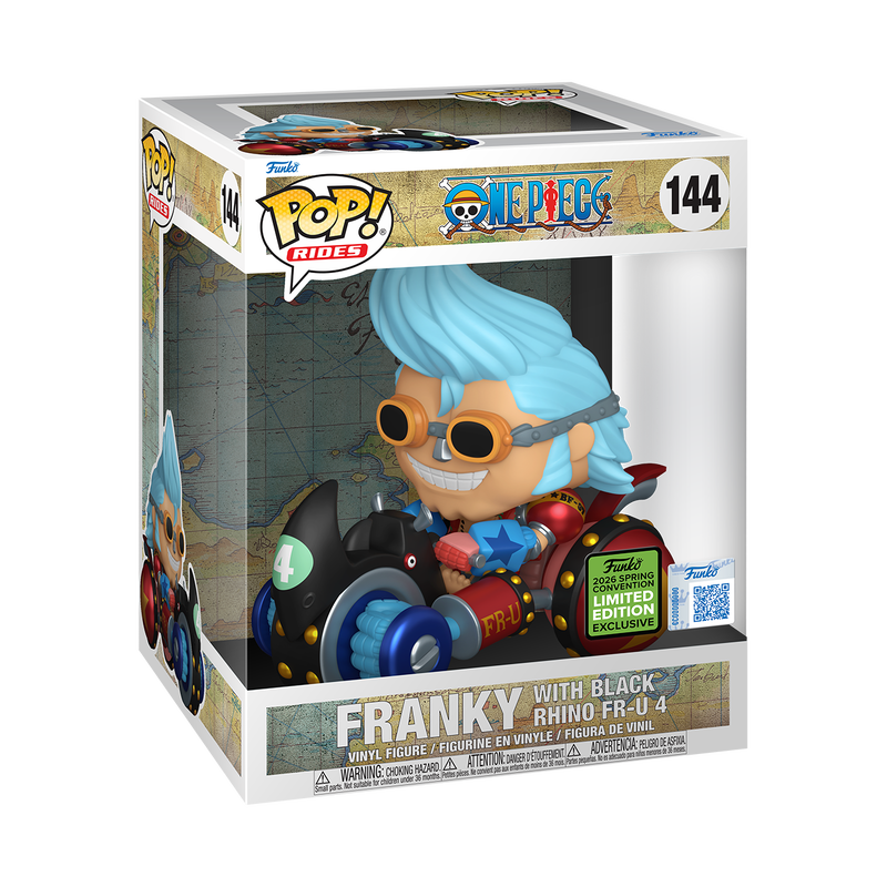 Funko Pop! Rides Deluxe: One Piece - Franky with Black Rhino FR - U 4 144 Convention Exclusive - Fundom