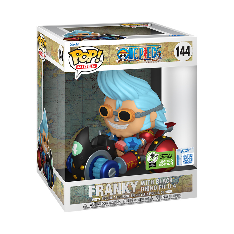 Funko Pop! Rides Deluxe: One Piece - Franky with Black Rhino FR - U 4 144 Convention Exclusive - Fundom