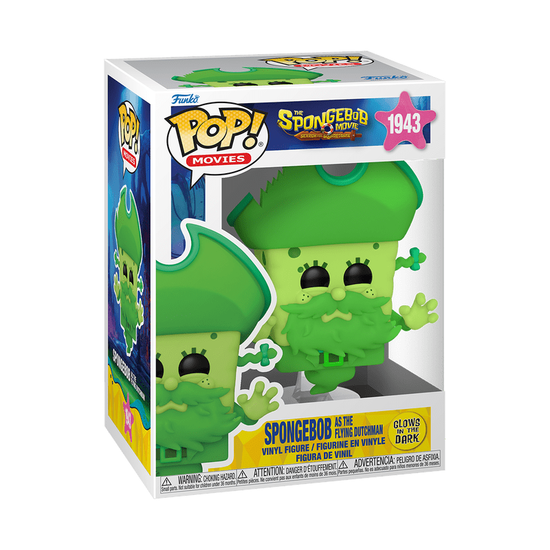 Funko Pop! Movies: The SpongeBob Movie: Search for SquarePants - SpongeBob as the Flying Dutchman 1943 Glow - in - the - dark - Fundom