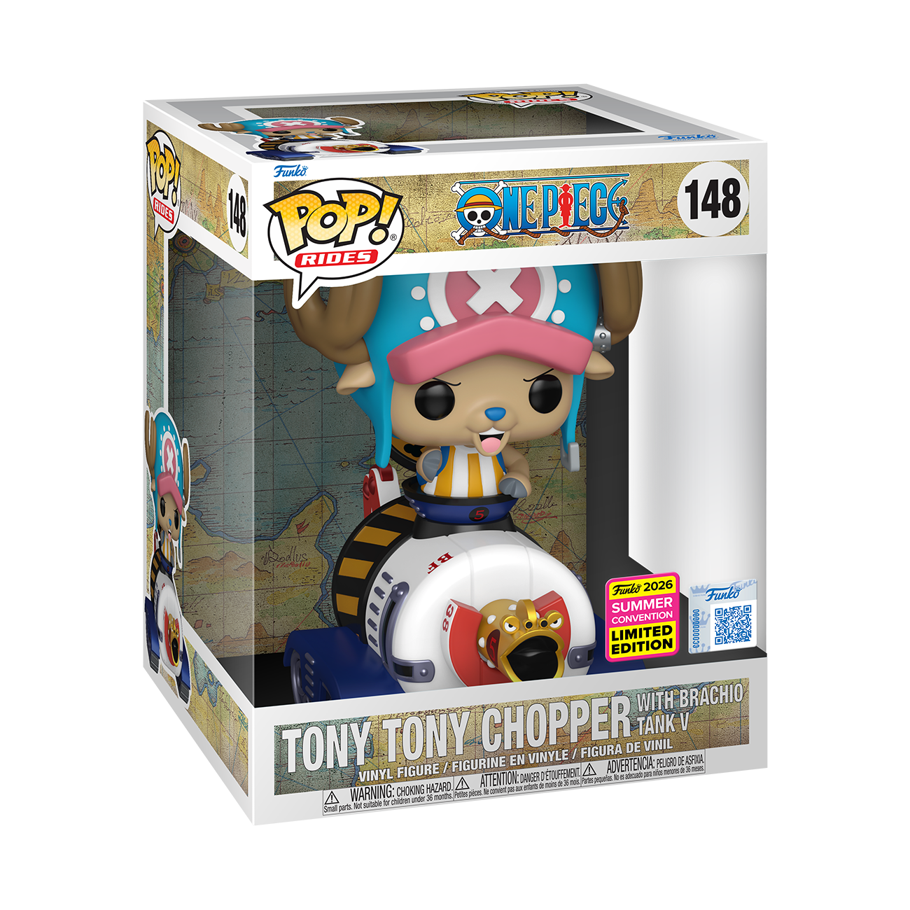 Funko Pop! Rides Deluxe: One Piece - Tony Tony Chopper with Brachio Tank V #148 2026 Summer Convention Exclusive