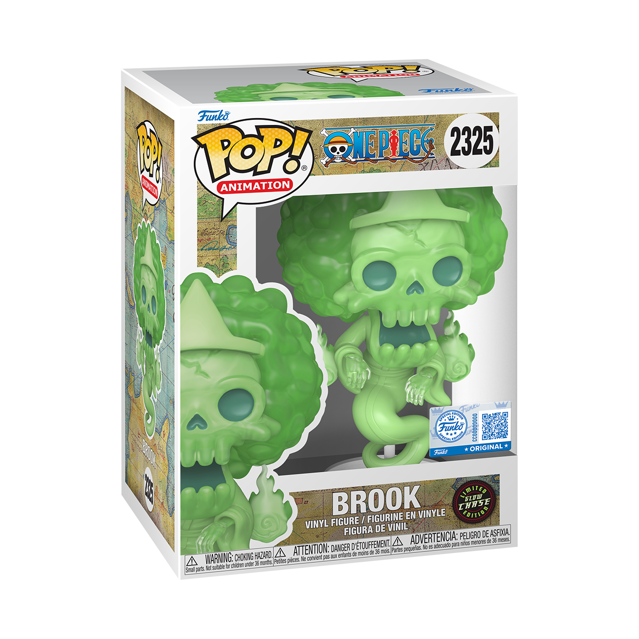 Funko Pop! Animation: One Piece - Brook Glow in the Dark #2325 Chalice Collectibles Exclusive Chase
