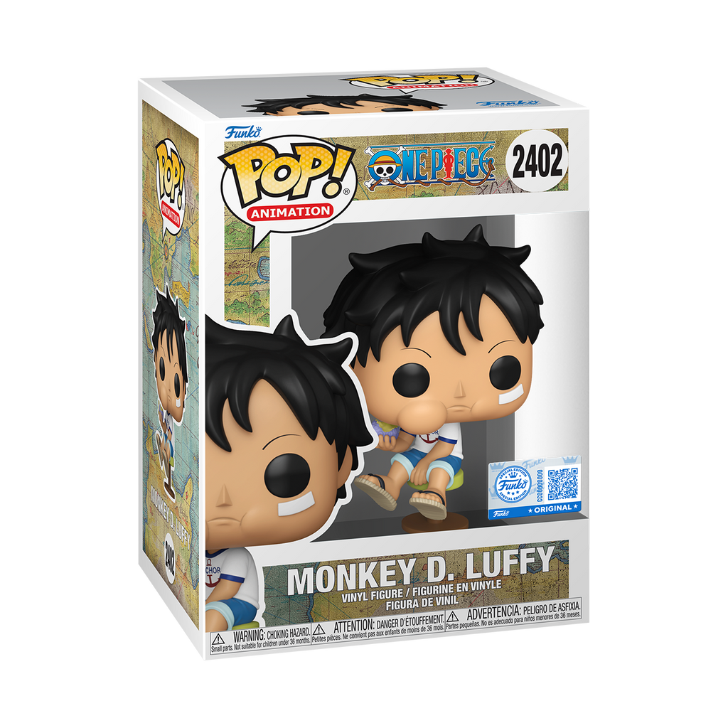 Funko Pop! Animation: One Piece - Monkey D. Luffy Eating Devil Fruit #2402 Hot Topic Exclusive