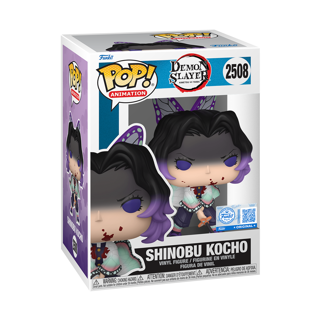 Funko Pop! Animation: Demon Slayer: Kimetsu no Yaiba - Shinobu Kocho Bloody #2508 Funko Exclusive