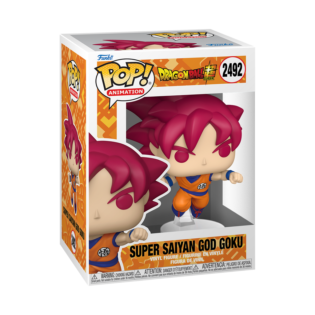 Funko Pop! Animation: Dragon Ball Super - Super Saiyan God Goku Punching #2492